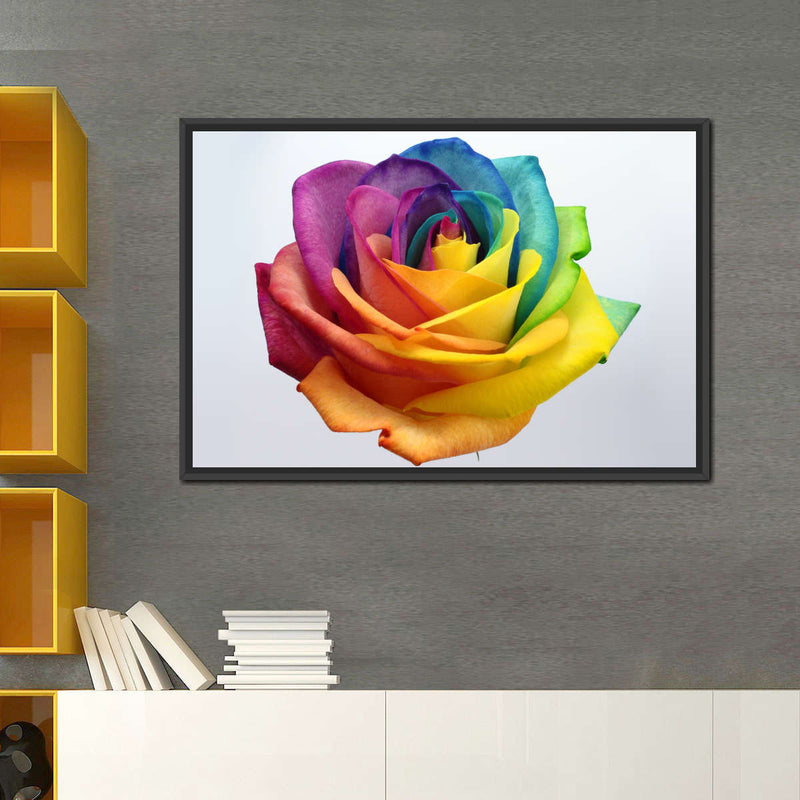 Rainbow Rose Wall Art