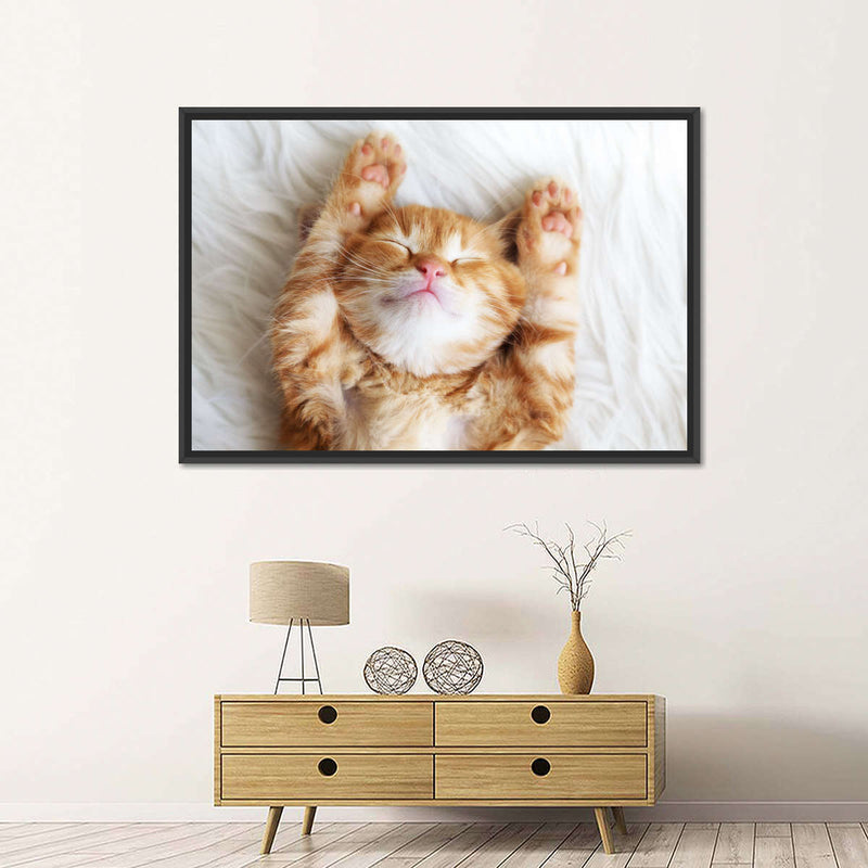 Sleepy Kitty Wall Art