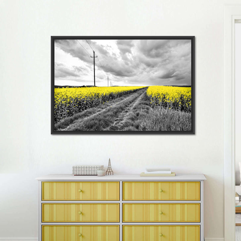 Pop Yellow Flower Field Wall Art