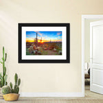 Sonoran Desert Sunset Landscape Wall Art
