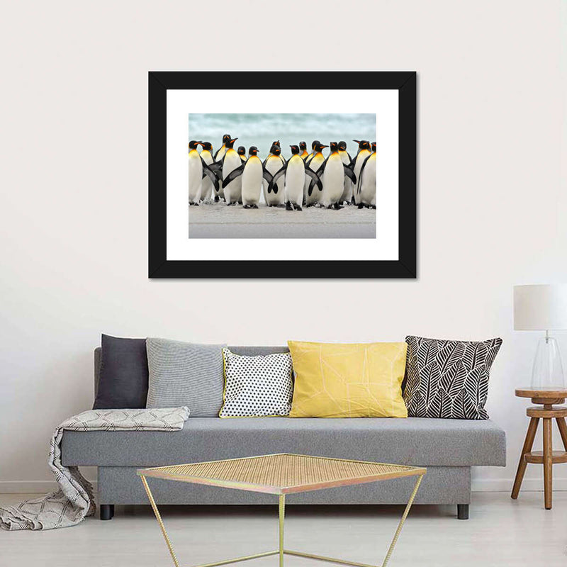 Waddle Of Penguins Wall Art