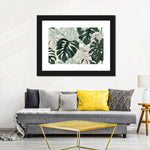 Jungle Monstera Leaves Wall Art
