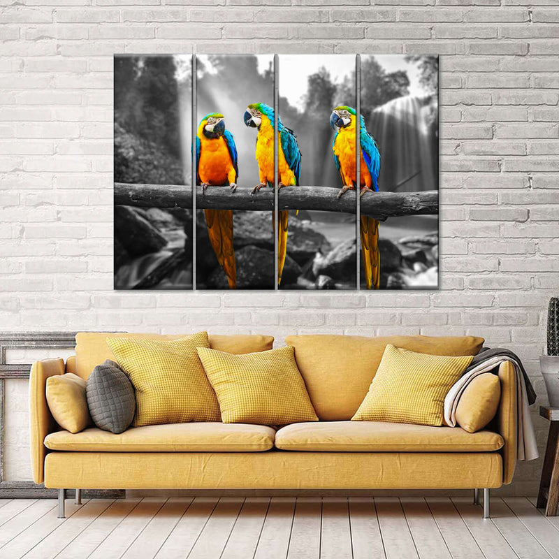 Macaw Friends Pop Wall Art