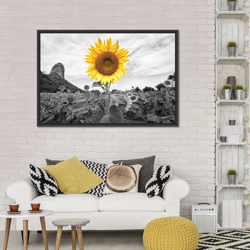 Pop Golden Sunflower Wall Art