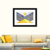 Marble Textured Geometric Wall Art