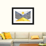 Marble Textured Geometric Wall Art