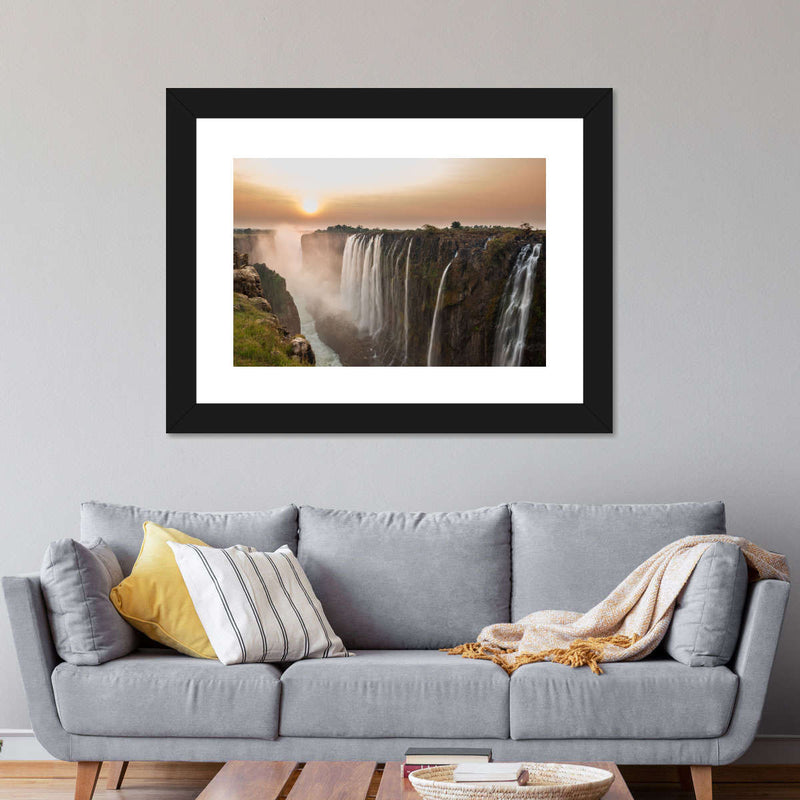 Victoria Falls Sunset Wall Art