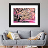 Pink Bloom Claw Trees Wall Art