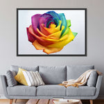 Rainbow Rose Wall Art