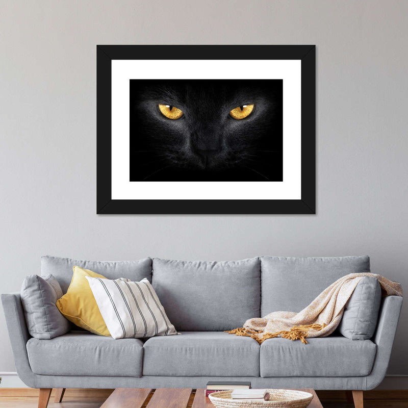 Yellow Eyed Cat Wall Art