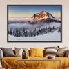 Snow Mountain Sunset Wall Art