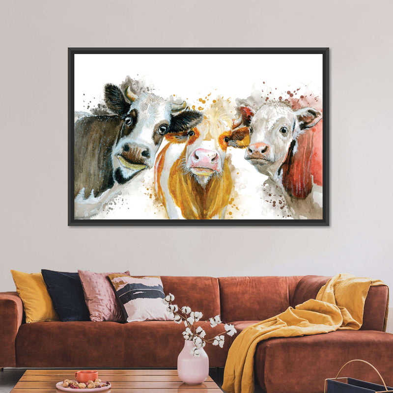 Livestock Cows Splash Wall Art