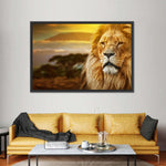 Lion In African Safari Wall Art