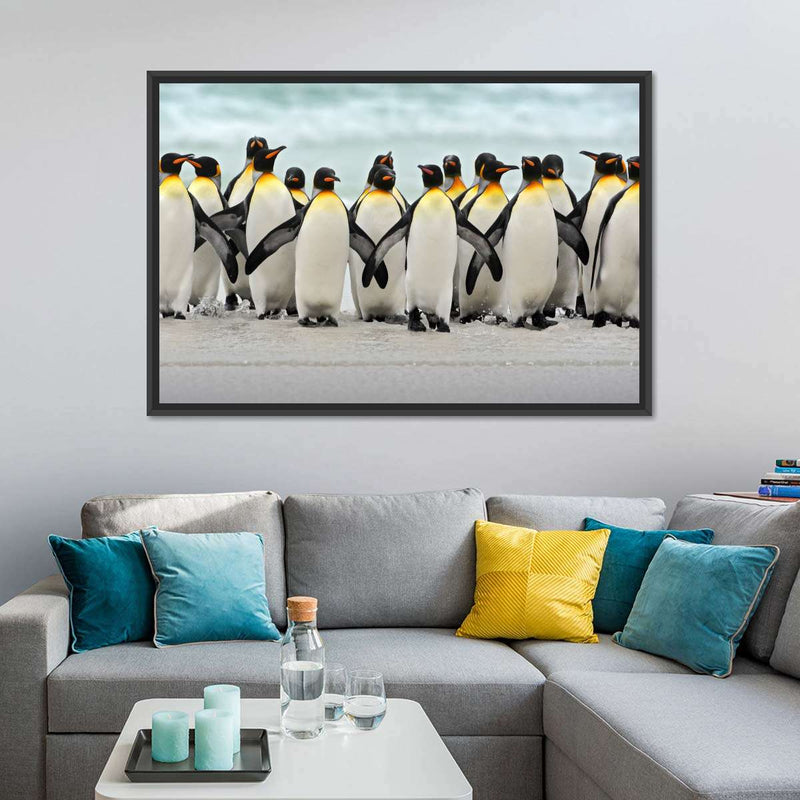 Waddle Of Penguins Wall Art