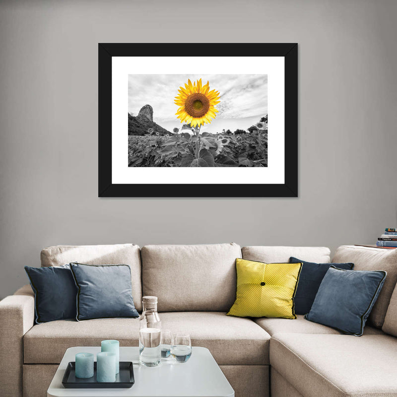 Pop Golden Sunflower Wall Art
