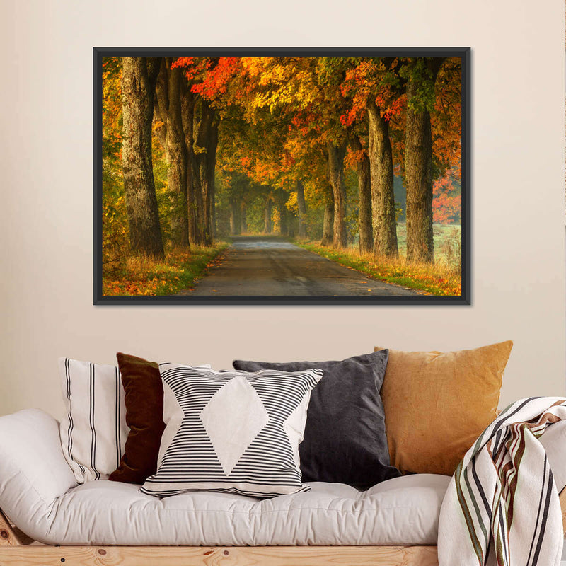 Polish Autumn Road Wall Art