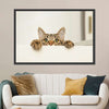 Peeking Young Cat Wall Art