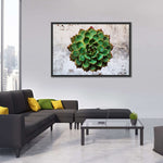 Grunge Succulent Wall Art