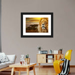 Lion In African Safari Wall Art