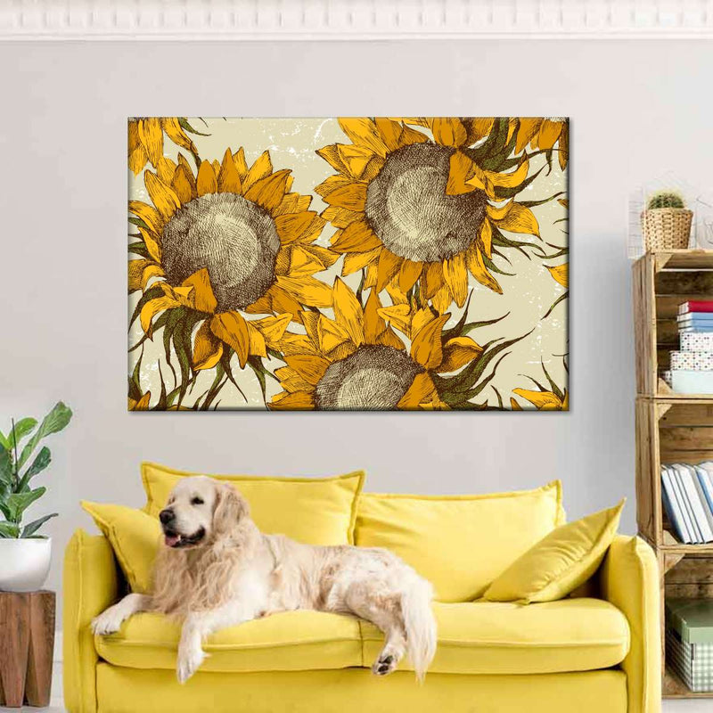 Yellow Sunflowers Wall Art