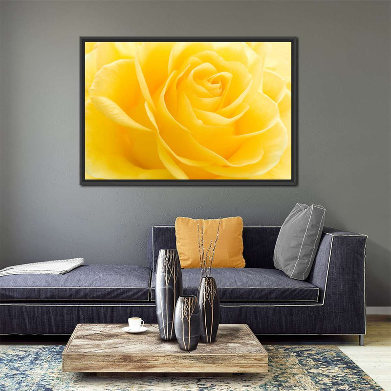 Yellow Rose Petals Wall Art