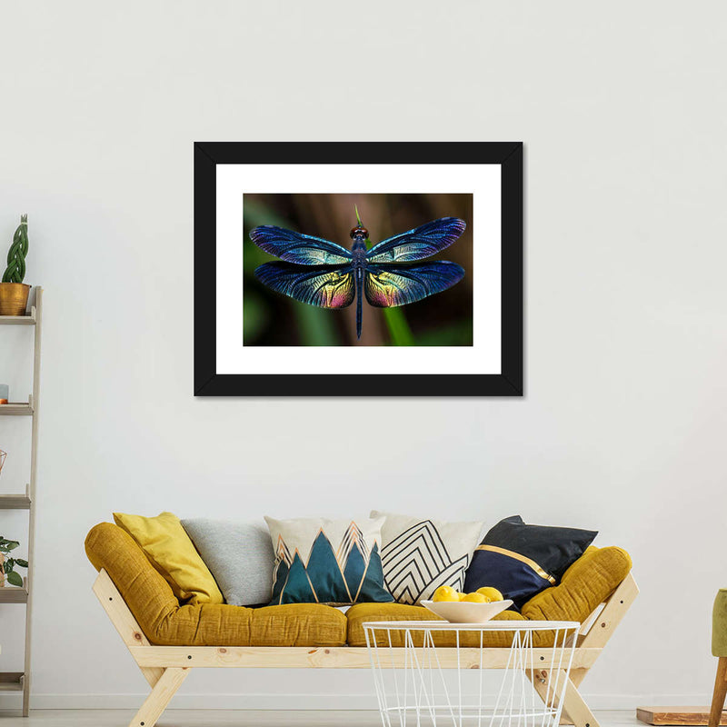 Prismatic Dragonfly Wall Art