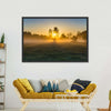 Misty Meadow At Sunrise Wall Art
