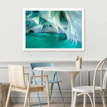 Marble Caves Carrera Lake Wall Art