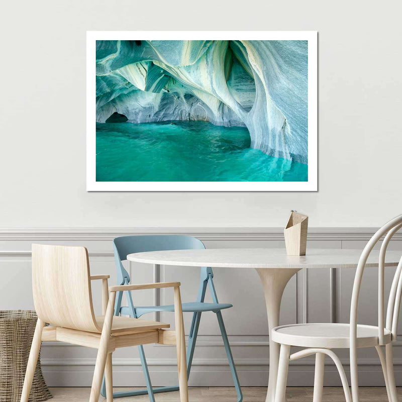 Marble Caves Carrera Lake Wall Art