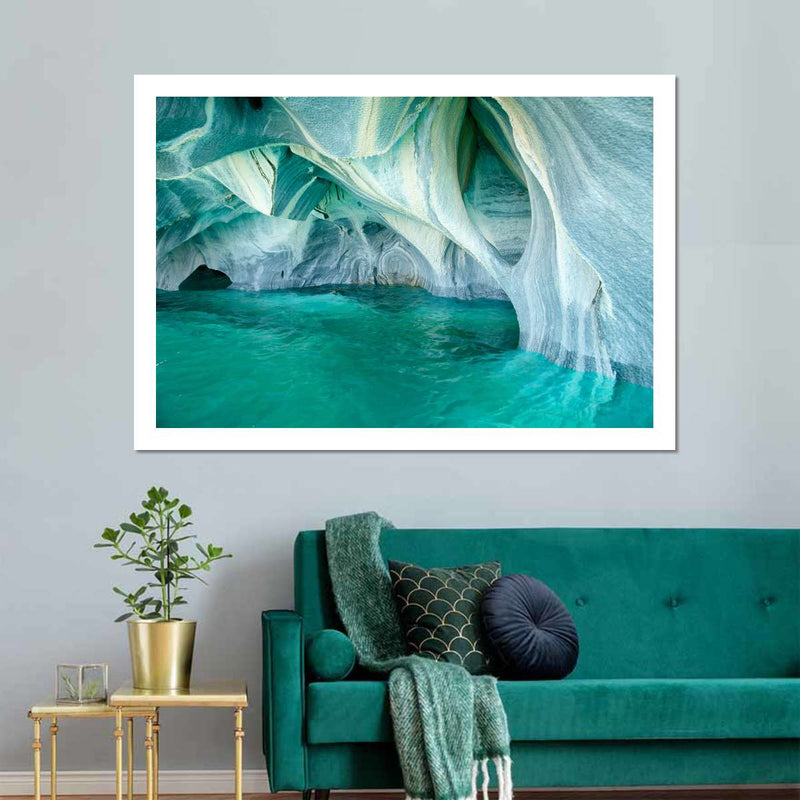 Marble Caves Carrera Lake Wall Art