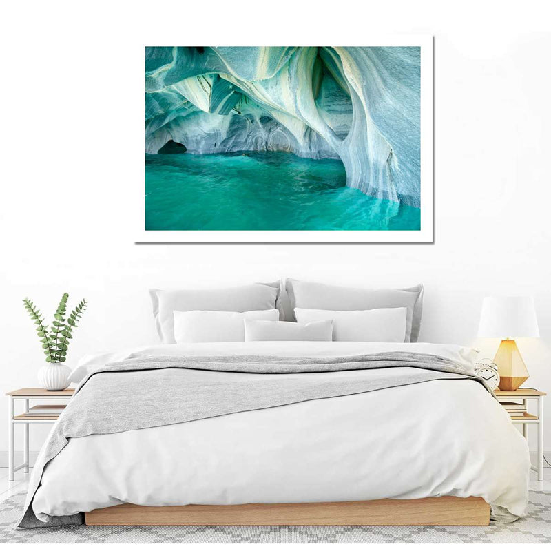 Marble Caves Carrera Lake Wall Art