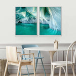 Marble Caves Carrera Lake Wall Art