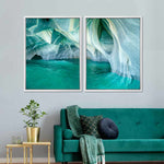 Marble Caves Carrera Lake Wall Art