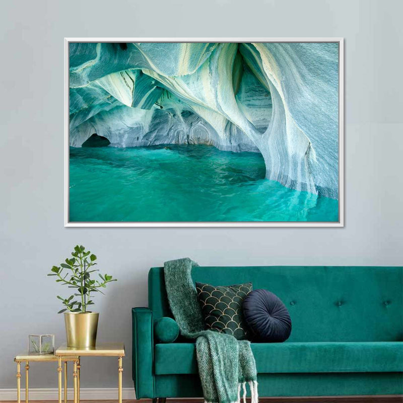 Marble Caves Carrera Lake Wall Art