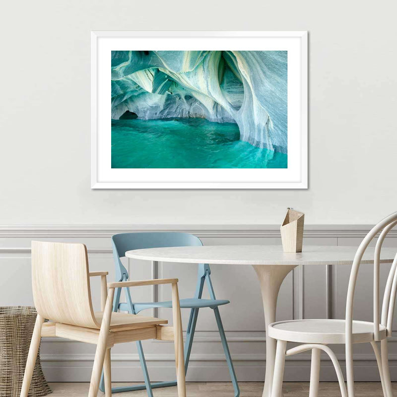 Marble Caves Carrera Lake Wall Art