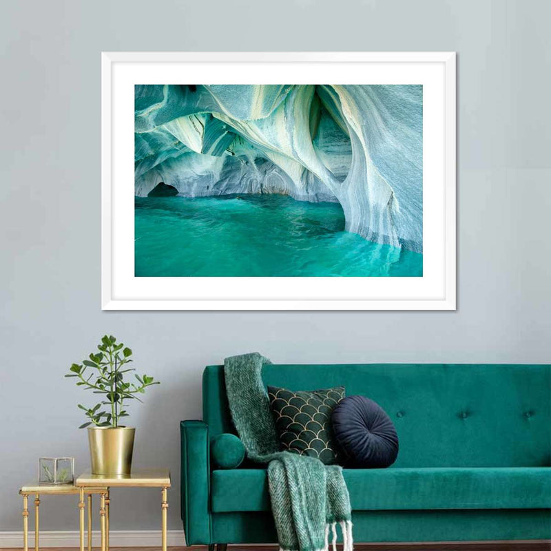Marble Caves Carrera Lake Wall Art