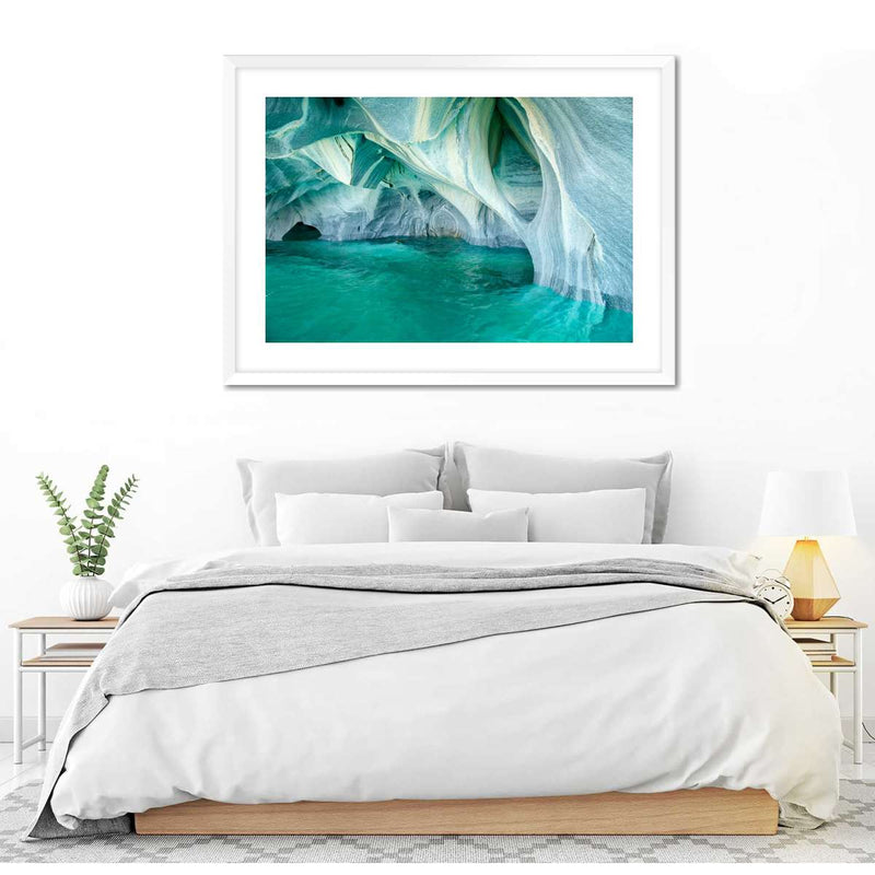 Marble Caves Carrera Lake Wall Art