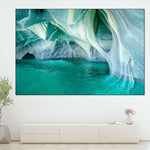 Marble Caves Carrera Lake Wall Art
