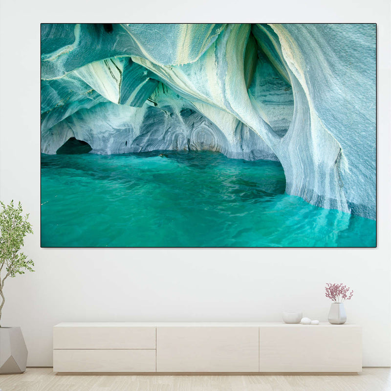 Marble Caves Carrera Lake Wall Art