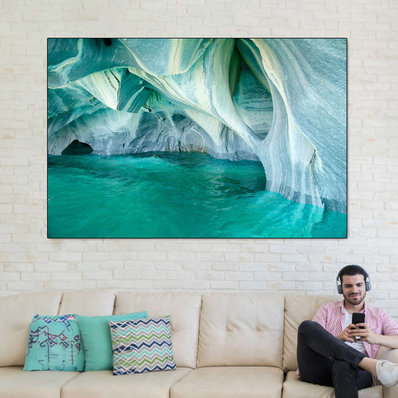 Marble Caves Carrera Lake Wall Art