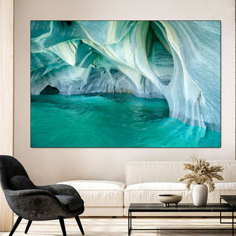 Marble Caves Carrera Lake Wall Art