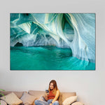 Marble Caves Carrera Lake Wall Art
