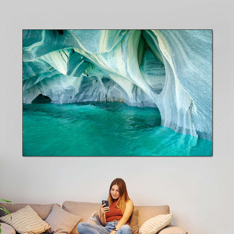Marble Caves Carrera Lake Wall Art