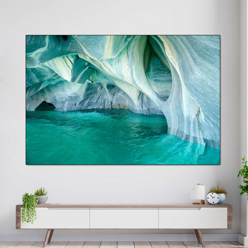Marble Caves Carrera Lake Wall Art