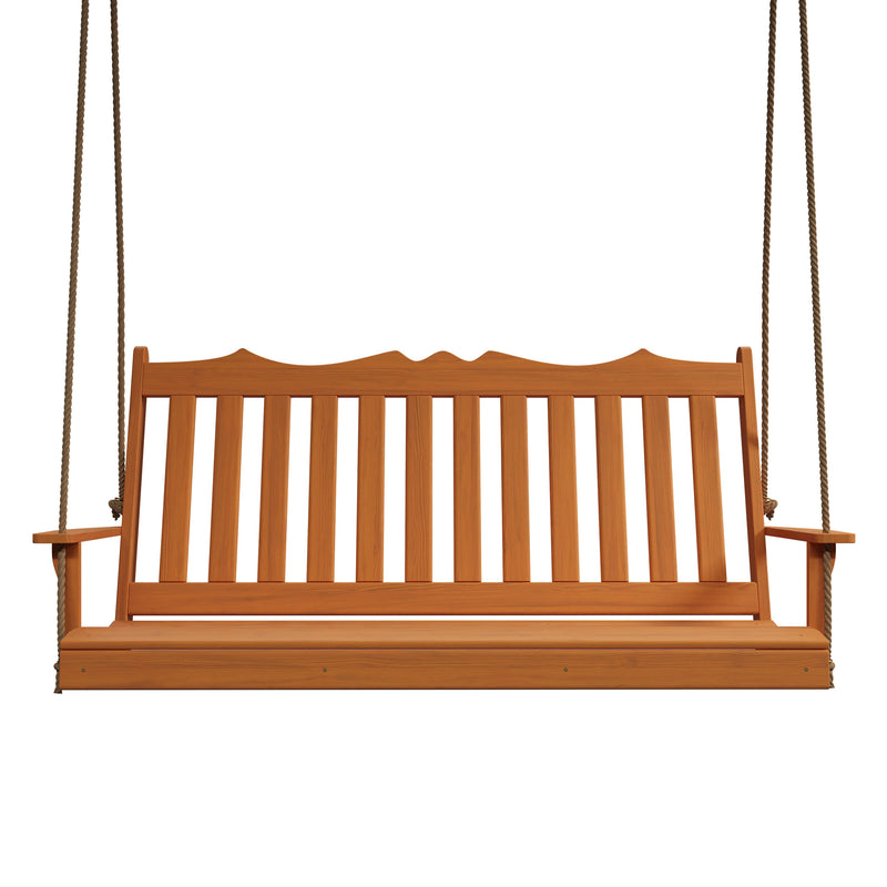 Keystone Amish Co. 6 Foot York Red Cedar Porch Swing, Natural Stain