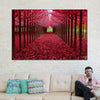Red Forest Wall Art
