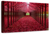 Red Forest Wall Art