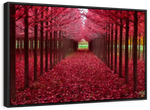 Red Forest Wall Art