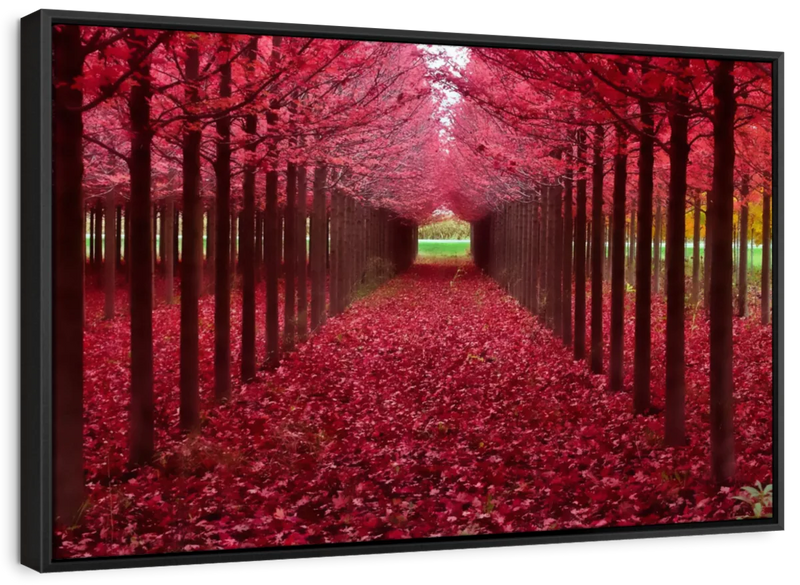 Red Forest Wall Art