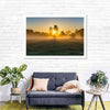 Misty Meadow At Sunrise Wall Art